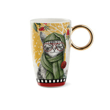 Carica l'immagine nel visualizzatore di Gallery, Mug Natale "Gatto" 440 ml Egan