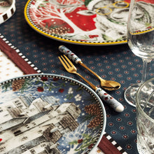 Carica l'immagine nel visualizzatore di Gallery, Set 6 Piattini diam. 19 Natale Egan