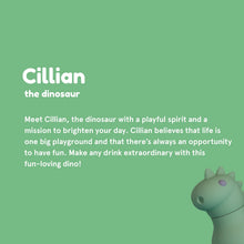 Carica l'immagine nel visualizzatore di Gallery, Bottiglia termica 460 ml "Cillian the Dinosaur" Bestie by Asobu