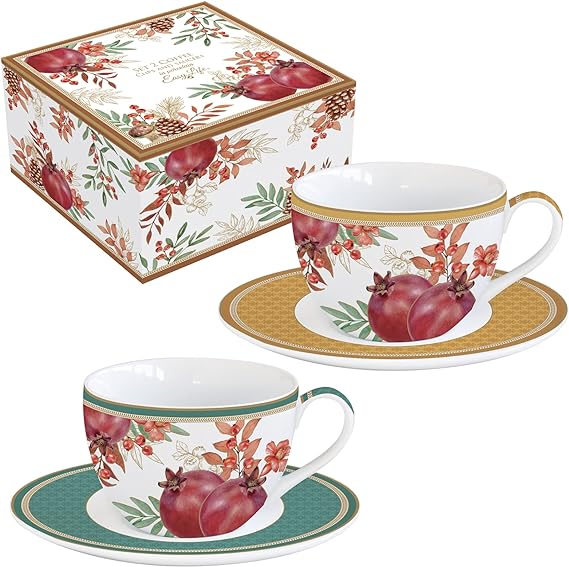 Set 4 tazzine CAFFE FLOWER by Preziosa Luxury Home – mondobiancheria