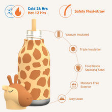 Carica l'immagine nel visualizzatore di Gallery, Bottiglia termica 460 ml "Gerry the Giraffe" Bestie by Asobu