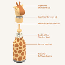 Carica l'immagine nel visualizzatore di Gallery, Bottiglia termica 460 ml "Gerry the Giraffe" Bestie by Asobu