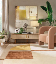 Carica l'immagine nel visualizzatore di Gallery, Quadro astratto 100x100 "L'oca Nera"