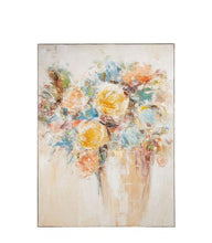 Carica l'immagine nel visualizzatore di Gallery, Quadro floreale materico 90x120 "L'oca Nera"