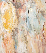 Carica l'immagine nel visualizzatore di Gallery, Quadro floreale materico 90x120 "L'oca Nera"