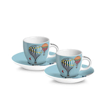 Carica l'immagine nel visualizzatore di Gallery, Set 2 Tazzine da Caffè "Giramondo" Celeste Egan
