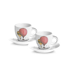 Carica l'immagine nel visualizzatore di Gallery, Set 2 Tazzine da Caffè "Giramondo" Bianco Egan
