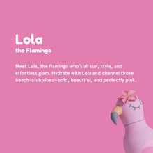Carica l'immagine nel visualizzatore di Gallery, Bottiglia termica 460 ml "Lola the Flamingo" Bestie by Asobu
