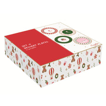 Carica l&#39;immagine nel visualizzatore di Gallery, Set 4 Piatti da Dessert/Frutta Ø 19,5 &quot;Christmas Twist&quot; Easy Life
