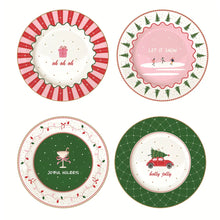 Carica l&#39;immagine nel visualizzatore di Gallery, Set 4 Piatti da Dessert/Frutta Ø 19,5 &quot;Christmas Twist&quot; Easy Life
