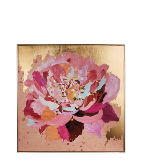 Quadro con motivo floreale 100x100 