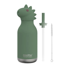 Carica l'immagine nel visualizzatore di Gallery, Bottiglia termica 460 ml "Cillian the Dinosaur" Bestie by Asobu
