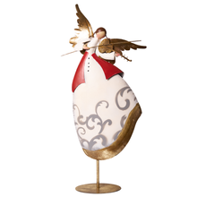 Carica l&#39;immagine nel visualizzatore di Gallery, Angelo con violino in metallo 90 cm. &quot;Stile Nordico&quot;
