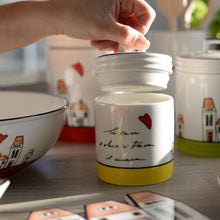 Carica l&#39;immagine nel visualizzatore di Gallery, Barattolo da cucina &quot;Le Casette&quot; Verde Egan
